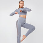Kobiety Odzież do jogi Joga Crop Top Bezszwowe legginsy Zestaw do ćwiczeń Legginsy z wysokim stanem dostawca